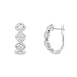 Load image into Gallery viewer, Diamond Tile Hoops
