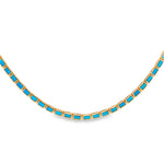 Load image into Gallery viewer, Turquoise Tracks Necklace