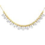 Load image into Gallery viewer, Bubbly Pear & Round Diamond Necklace