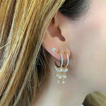 Load image into Gallery viewer, Dripping Diamond Hoops