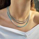 Load image into Gallery viewer, Golden Hearts Tennis Necklace