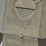 Load image into Gallery viewer, Box'ed Necklace with Paperclip Chain
