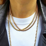 Load image into Gallery viewer, Golden Hearts Tennis Necklace