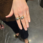 Load image into Gallery viewer, Gold & Diamonds Dune Ring
