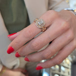 Load image into Gallery viewer, Chain Baguette Illusion Ring