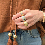 Load image into Gallery viewer, Dome Gold Ring