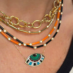 Load image into Gallery viewer, Rodded Tennis Necklace