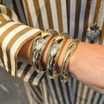 Load image into Gallery viewer, Gold Cigar Bracelet (Small Model)