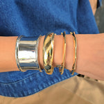 Load image into Gallery viewer, Gold Partition Bracelet
