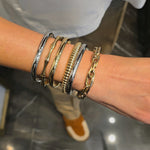 Load image into Gallery viewer, Ribbed Gold Bracelet