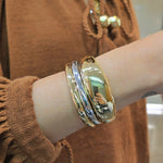 Load image into Gallery viewer, Gold Cigar Bracelet (Large Model)