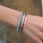 Load image into Gallery viewer, Diamond Baguette Channel-Set Bracelet