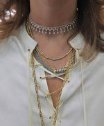 Load image into Gallery viewer, Rodded Tennis Necklace