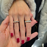 Load image into Gallery viewer, Pearl Pyramids Ring