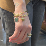 Load image into Gallery viewer, Paperclip Chain Heart Bracelet