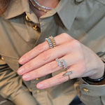 Load image into Gallery viewer, Layered Diamonds Ring