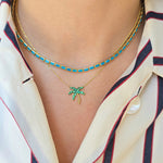 Load image into Gallery viewer, Palm Tree Emerald Necklace