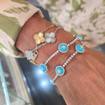 Load image into Gallery viewer, Aqua Bloom Bracelet