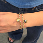 Load image into Gallery viewer, Knotted Chain Heart Bracelet