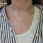 Load image into Gallery viewer, Diamond Lariat Necklace