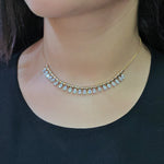 Load image into Gallery viewer, Oval Diamonds Bubbly Necklace