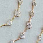 Load image into Gallery viewer, Semi-Bezel Pear Illusion Necklace