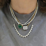 Load image into Gallery viewer, Heart-Illusion Diamond Necklace