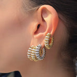 Load image into Gallery viewer, Wrap Diamond Hoops