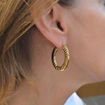 Load image into Gallery viewer, Solaris Gold Earrings