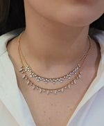 Load image into Gallery viewer, Raindrop Diamond Bezel Necklace