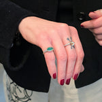 Load image into Gallery viewer, East-West Emerald Pinky Ring