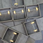 Load image into Gallery viewer, Satin Finish Gold Hoop Earrings