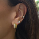 Load image into Gallery viewer, Diamond Core Earrings