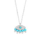Load image into Gallery viewer, Blue Eye Diamond Necklace