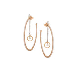 Load image into Gallery viewer, Halo Diamond Hoops