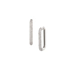 Load image into Gallery viewer, Rectangle Diamond Hoops