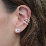 Load image into Gallery viewer, Triple Row Earcuff