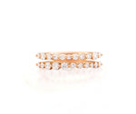Load image into Gallery viewer, 2 Row Graduated Diamonds band