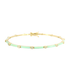 Load image into Gallery viewer, Enamel & Diamond Pattern Bracelet