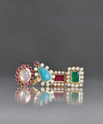 Load image into Gallery viewer, Emerald Birwaz Ring, Large Size