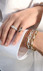 Load image into Gallery viewer, Ruby Delights Tennis Bracelet