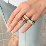 Load image into Gallery viewer, Pearl Pyramids Ring