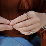Load image into Gallery viewer, Polkadot Criss Cross Ring