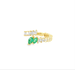 Load image into Gallery viewer, Pears, Emeralds & Marquise in a Wrap