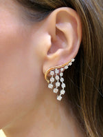 Load image into Gallery viewer, Diamond Cascade Earrings