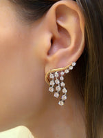 Load image into Gallery viewer, Diamond Cascade Earrings