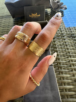 Load image into Gallery viewer, Hand Engraved Gold Band