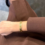 Load image into Gallery viewer, Emerald Scattered Gems Bracelet