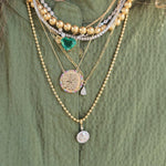 Load image into Gallery viewer, Hand-Engraved Ayat Al-Kursi Diamond Necklace