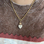 Load image into Gallery viewer, Dove & Diamond Heart Pendant